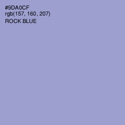 #9DA0CF - Rock Blue Color Image